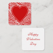 バレンタイン ノートカード (正面/裏面)