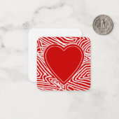 バレンタイン ノートカード (正面/裏面インサイチュ)