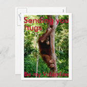 バレンタイン・ハグ・ハガキ シーズンポストカード (正面/裏面)