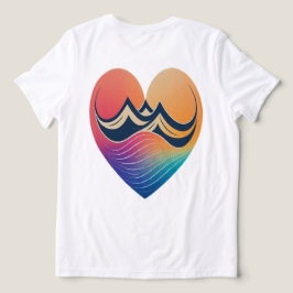 バレンタイン：ハートからハート、ラブシンボル トライブレンドＴシャツ