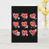 バレンタイン ハートがかわいい麻雀 中国タイルをプレイ カード (黄色い花)