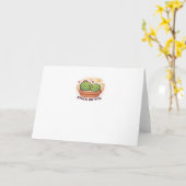 バレンタイン ハートにくっついた カワイイ ハリセンカ クル couple ラブプレート カード (黄色い花)