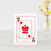 バレンタイン ハートの女王のカード カード (黄色い花)