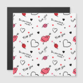 バレンタイン ハートの矢のシームレス (正面/裏面)