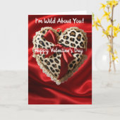 バレンタイン ハート カード (黄色い花)