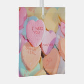 バレンタイン ハート キャンディ ガラスオーナメント (正面右)