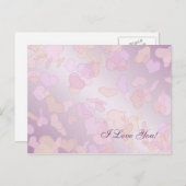 バレンタイン.ハート。 シーズンポストカード (正面/裏面)