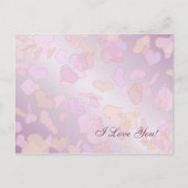 バレンタイン.ハート。 シーズンポストカード (正面)