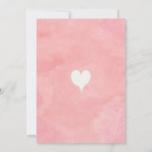 バレンタイン ハート スイートハート 1歳の誕生日招待状 招待状 (裏面)