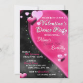 バレンタイン・ハート・スウィート16 ダンスパーティー招待状 招待状 (正面)