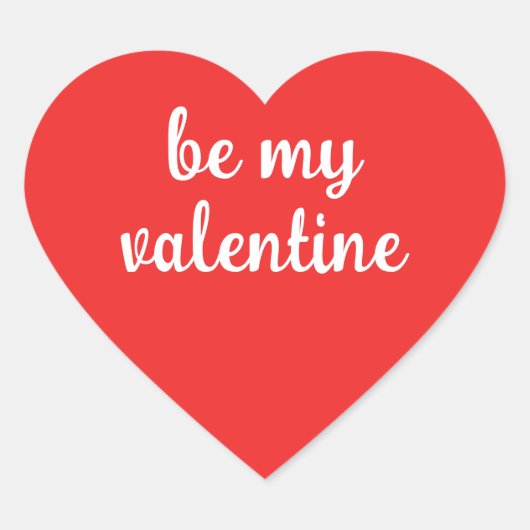 バレンタイン ハート ステッカー (正面)