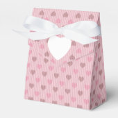 バレンタイン ハート ストライプ パターン フェイバーボックス (正面サイド)