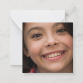 バレンタイン ハート フォト クラスルーム ノートカード (裏面)