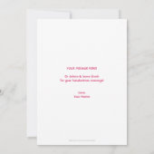 バレンタイン ハート フラット カード。 カード (裏面)