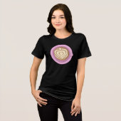 バレンタイン ハート ラテ トライブレンドTシャツ (正面全面)