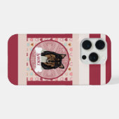 バレンタイン ハート ラフコリー iPhone 11 Pro カー iPhoneケース (裏面横)