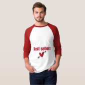 バレンタイン ハート 矢印 Tシャツ ベストセラー (正面フル)
