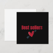 バレンタイン ハート 矢印 Tシャツ 招待状 (正面/裏面)