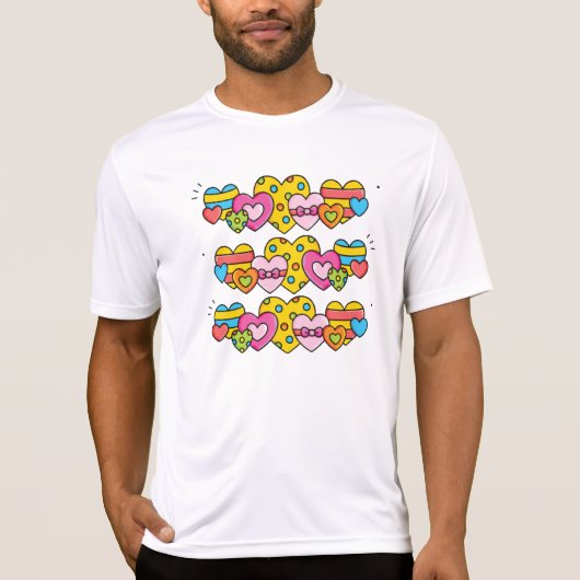 バレンタイン ハート Tシャツ (正面)