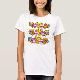 バレンタイン ハート Tシャツ