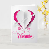 バレンタイン「バレンタイン」矢印/ハートP カード (黄色い花)