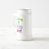 バレンタイン ビールジョッキ (正面左)