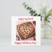 バレンタイン ピザ ハート イタリア シーズンカード (スタンド正面)