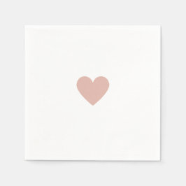 バレンタイン ピンクハート スタンダードカクテルナプキン