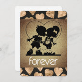 バレンタイン・フォーエバースウィートグリーティングカード シーズンカード (正面/裏面)