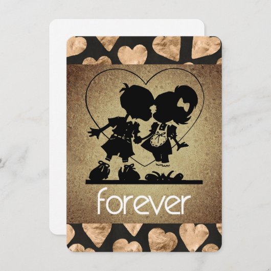 バレンタイン・フォーエバースウィートグリーティングカード シーズンカード (正面/裏面)