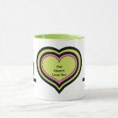 バレンタイン·フクロウ·ペア·マグ マグカップ (中央)