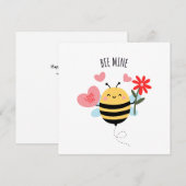 バレンタイン フラットカード Bee Mine シーズンカード (正面/裏面)