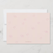 バレンタイン フローラル ハート インビテーション (裏面)