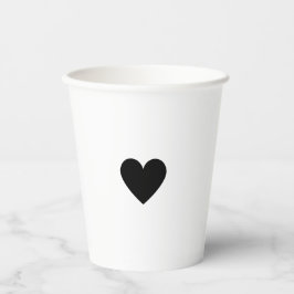 バレンタイン ブラックハート 紙コップ