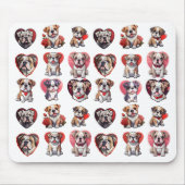 バレンタイン・ブルドッグ マウスパッド (正面)