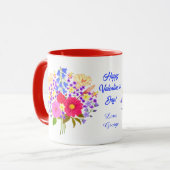バレンタイン ブーケ マグカップ (正面左)