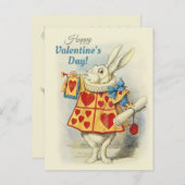 『バレンタイン・ヘラルドCC0675テニエル』の白うさぎ シーズンポストカード (正面/裏面)