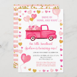 バレンタイン·ベイビー·シャワー車 招待状