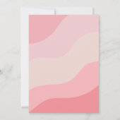 バレンタイン ベイビー シャワー グルーヴィー ベイビー ラブ ベイビー シャワー 招待状 (裏面)