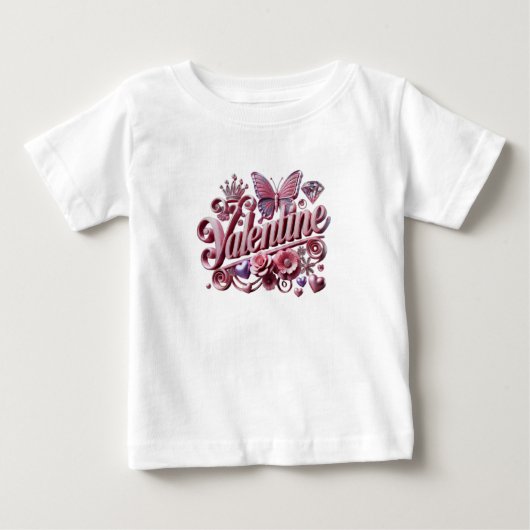 バレンタイン ベビーTシャツ (正面)