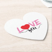 バレンタイン ペーパーコースター (アングル)