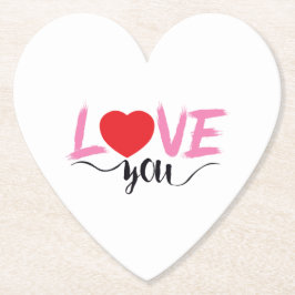 バレンタイン ペーパーコースター