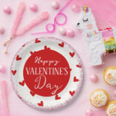 バレンタイン ペーパープレート (パーティー)