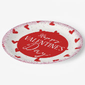 バレンタイン ペーパープレート (アングル)