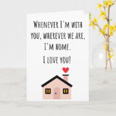 バレンタイン　ホーム　フォールド カード (黄色い花)