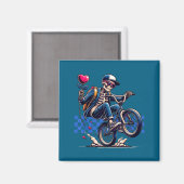 バレンタイン ボーイスケルトンBMXアート マグネット (正面/裏面)