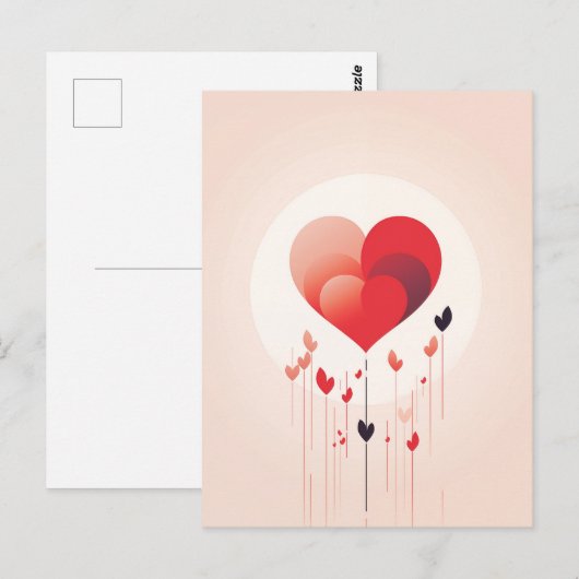 バレンタイン ポストカード (正面/裏面)