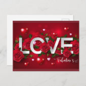 バレンタイン ポストカード (正面/裏面)