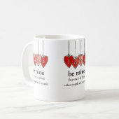 バレンタイン マグカップ Be Mine Valentine (正面左)