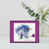 バレンタイン・ユニコーンポストカード シーズンポストカード (スタンド正面)